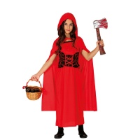 Costume elegante Cappuccetto Rosso da bambina