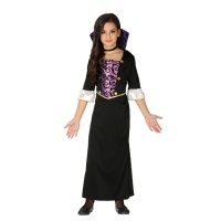 Costume vampiro lilla da bambina