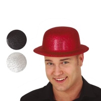 Bombetta di plastica con glitter - 55 cm