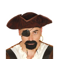 Cappello da pirata di tela - 57 cm