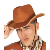 Cappello da cowboy marrone - 58 cm