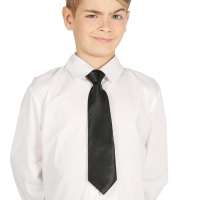 Cravatta nera per bambini - 29 cm
