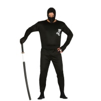 Costume ninja nero da adulto
