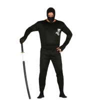 Costume da ninja nero per adulto