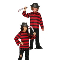 Il costume di Freddy con strisce infantili