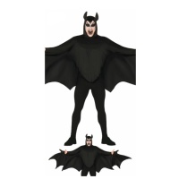 Costume pipistrello nero da adulto
