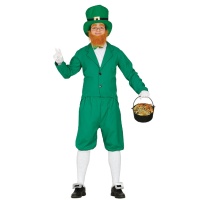 Costume da folletto verde irlandese da uomo