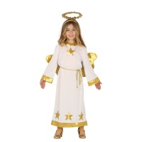 Costume da angelo bianco e dorato per bambini