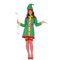 Costume elfo natalizio da donna