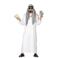 Costume da sceicco arabo grigio