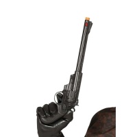 Revolver nero a canna lunga - 43 cm