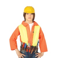 Cintura con accessori e casco da lavoratore per bambini