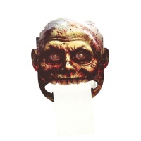 Coprirotolo carta wc con viso zombie