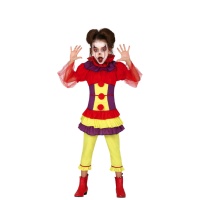 Costume clown killer da bambina