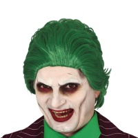 Parrucca verde corta da clown