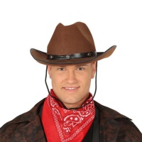 Cappello da cowboy marrone - 59 cm