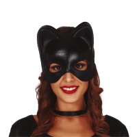 Maschera da gatto nera da donna