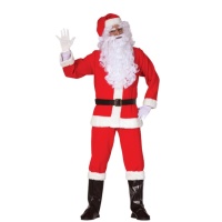 Costume Babbo Natale con parrucca e barba da uomo