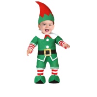 Costume elfo verde da bebè