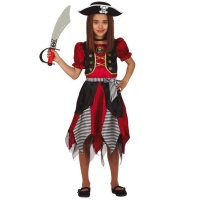 Costume da pirata corsaro da bambina