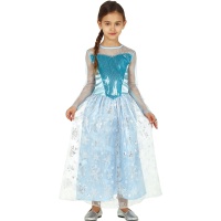 Costume da principessa delle nevi da bambina