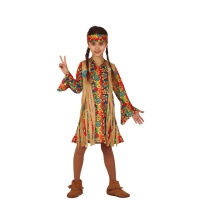 Costume hippie anni '70 da bambina