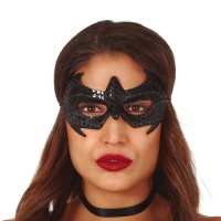 Maschera nera da supereroe