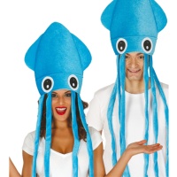Cappello da calamaro blu