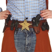Cinturone da pistolero in schiuma - 66 cm