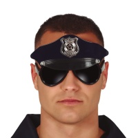 Occhiali neri da poliziotto