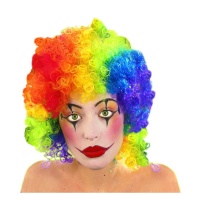 Parrucca afro multicolore