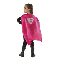 Mantello Superman rosa da bambina