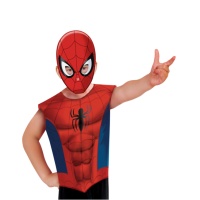 Costume Spider-Man con maglietta e maschera da bambino