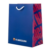 Borsa regalo 32 x 26 x 12 cm Barcelona blu