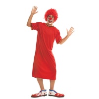 Costume clown rosso da adulto