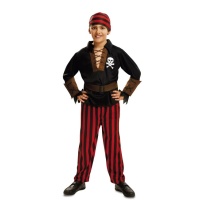 Costume Da Pirata Neonato Completo Con Sciarpa E Camicia A Righe - Ideale Per Halloween E Giochi Di Ruolo - Spooktacular Creations