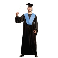 Costume laureato con stola azzurra da uomo