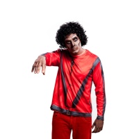 Maglietta costume zombie Michael Jackson adulto