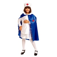 Costume infermiera con mantello da bambina