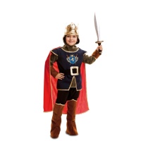 Costume da cavaliere medievale con mantello per bambini