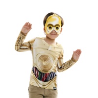 Maglietta costume C3PO bambino