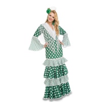Costume sevillana verde da donna