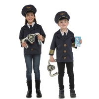 Costume pilota infantile con accessori