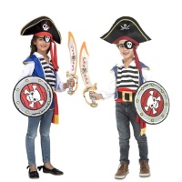 Costume da pirata da bambini con accessori