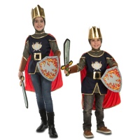 Costume cavaliere medievale da bambino con accessori