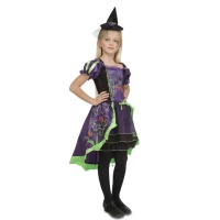 Costume strega zucche da bambina