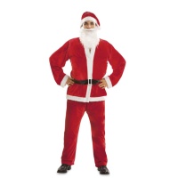 Costume Babbo Natale con cappello e barba da uomo