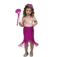 Costume sirena da bambina - 3 pezzi