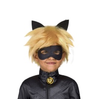 Parrucca e maschera Cat Noir da bambino