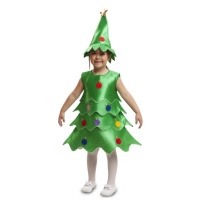 Costume albero di Natale con palline e cappello infantile